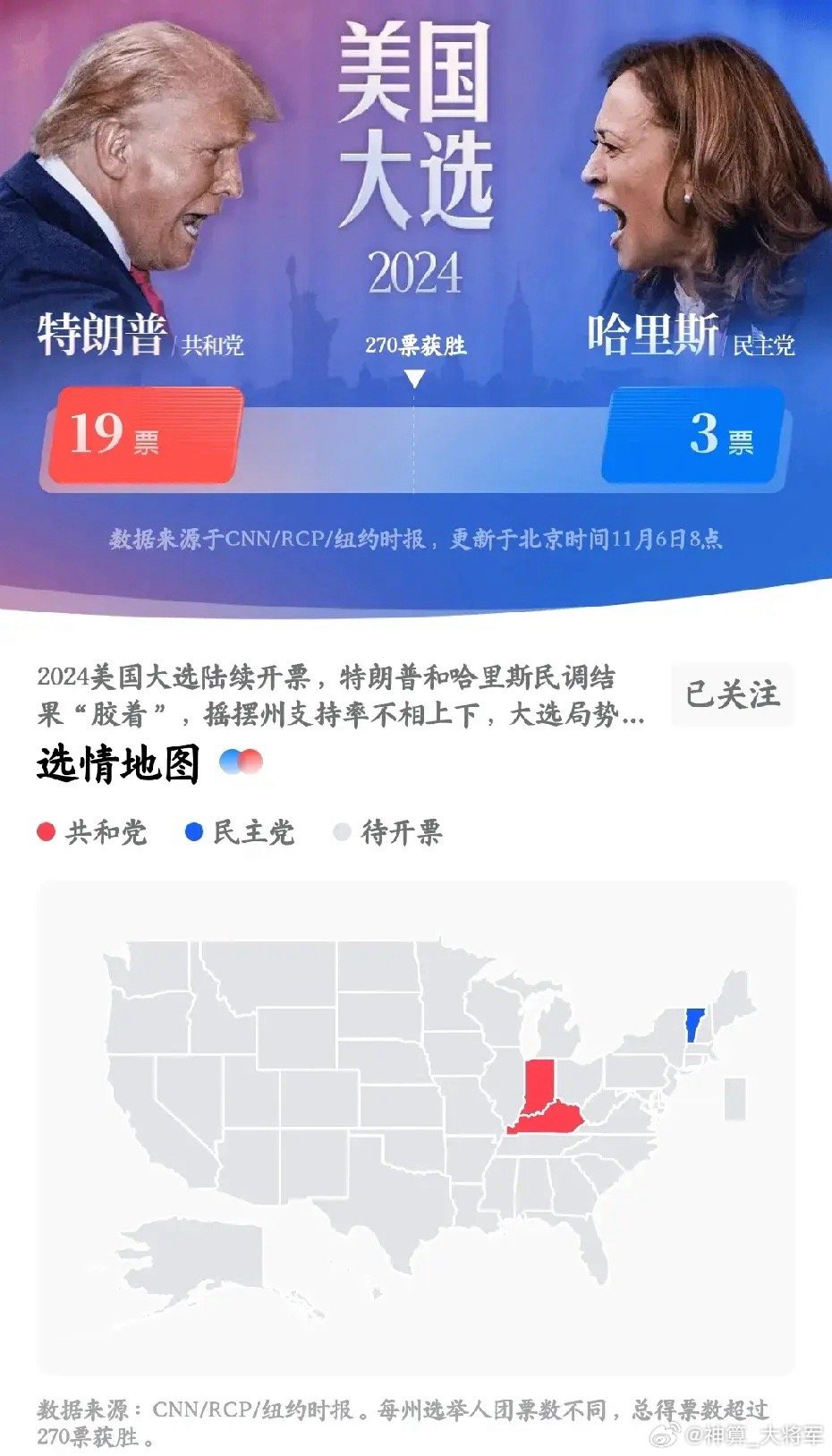 美国大选最新动态，揭晓未来领导者动向的独家报道