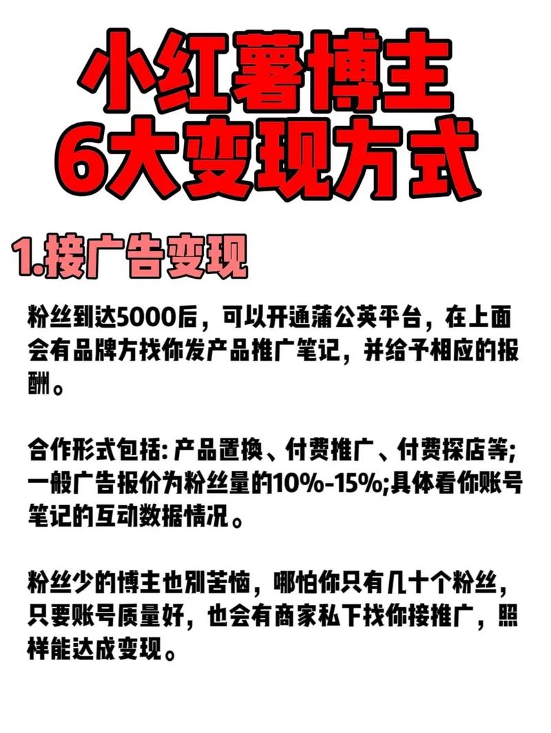 小红书最新变现方式详解，探索与理解之路